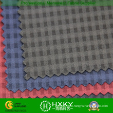 Weft Spandex Polyester Fabric with Plaids Dobby for Fashion Jacket